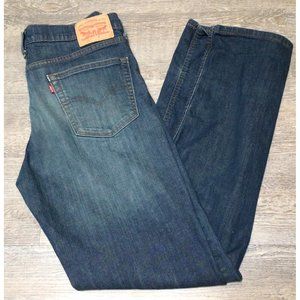 Levis 541 Jeans Athletic Taper Stretch Mens 34x36 Denim Cotton Blue Pants